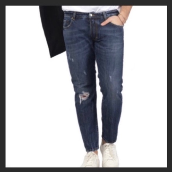 ☑️Italian Designer Jeans Takutea AKUR Distressed - Picture 11 of 14